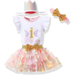 imageRenotemy Newborn Baby Girl Lace Romper Infant Summer Boho Flower Tulle Dress Party Gifts Newborn Photography OutfitsButterfly One