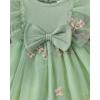 imageRenotemy Baby Girl Flower Dress Fall Winter Tutu Tulle Princess Wedding Birthday Party Dresses for Newborn Girls 018 MonthsGreen