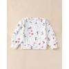 imageRenotemy Toddler Baby Girl Clothes Fall Winter Outfits Ruffle Sleeve Crew Neck Sweatshirts Flare Pants Set 12Months4 YearWhite Flower